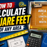 How to calculate square feet of any area