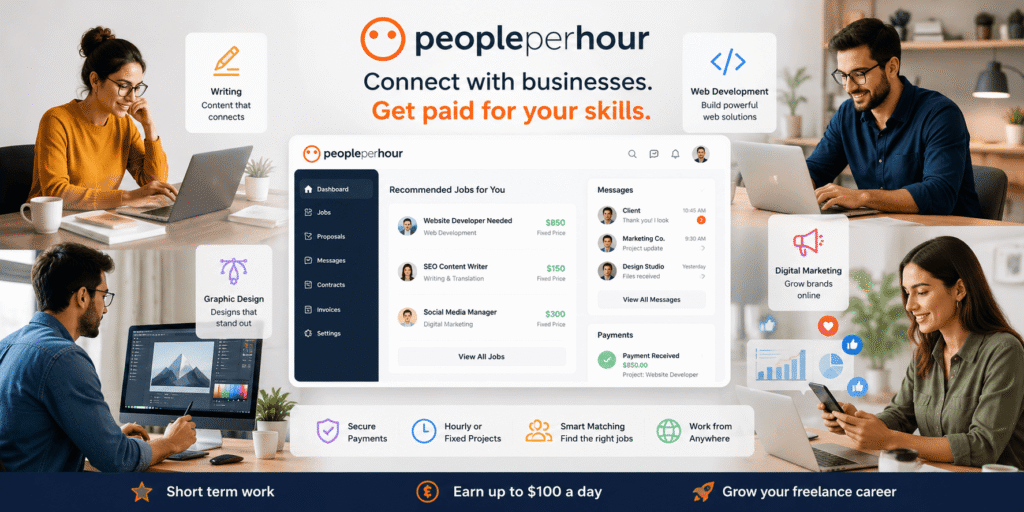 earn money online $100 a day using peopleperhours