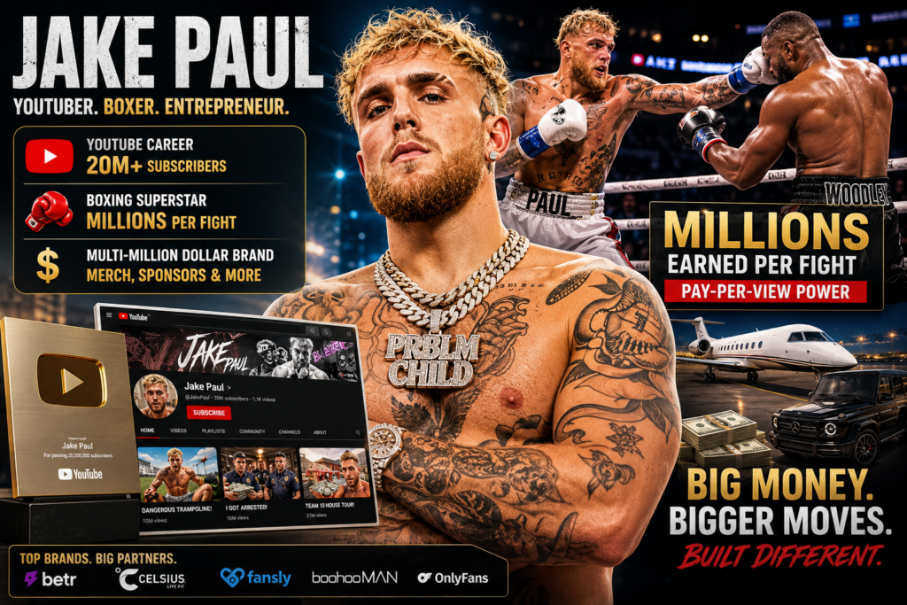 2. Jake Paul among highest earning youtubers with huge fight income