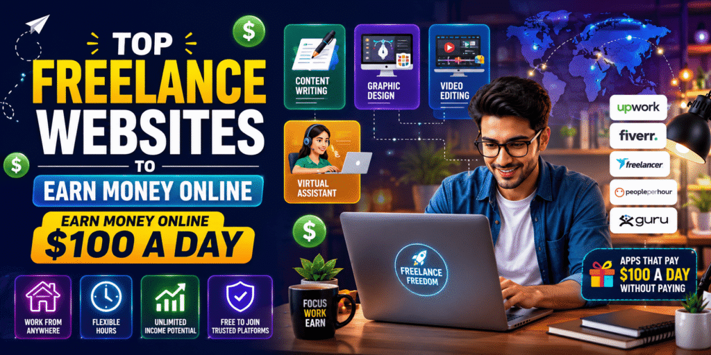 how to earn money online $100 a day from home