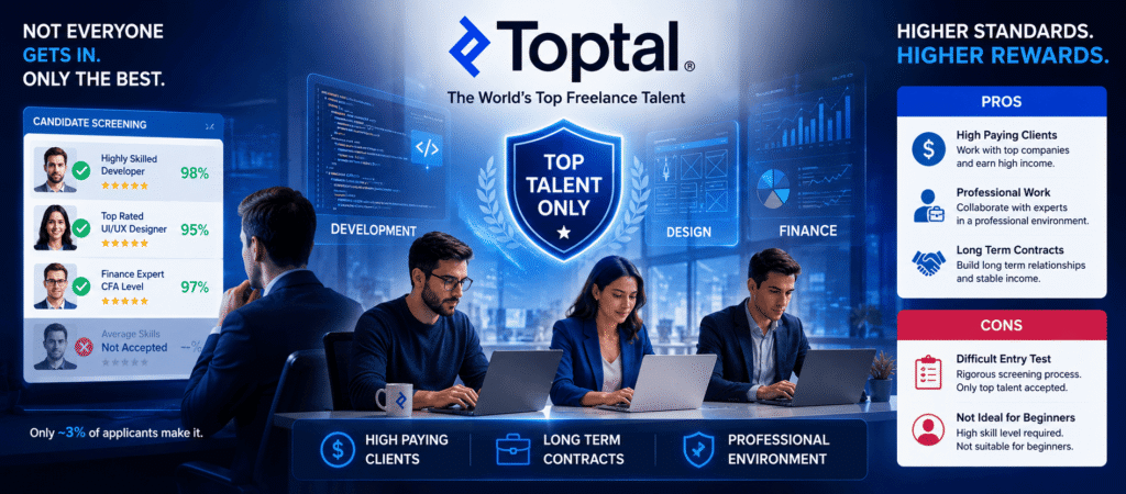 earn money online $100 a day using Toptal
