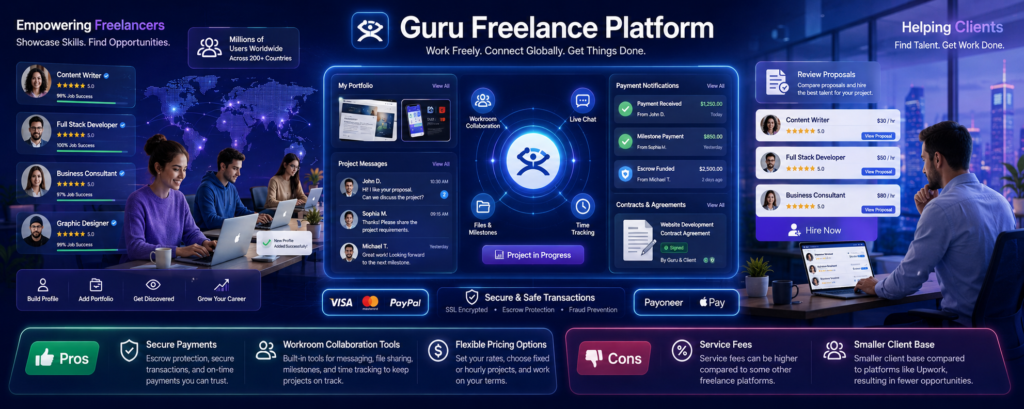 earn money online $100 a day using Guru