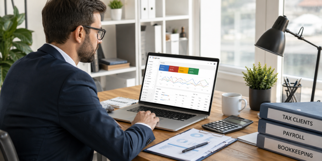 When I talk with firm owners, I hear the same concern often. They want more tax, audit, and bookkeeping clients, but they do not want to waste ad spend. That is where google ads for accountants can help. With the right plan, your firm can show up when people search for tax help, payroll support, or a trusted CPA near them. Also, google ads for accounting firms can bring leads faster than many slow channels. I use online advertising for accountants to focus on real buyer intent, not random clicks. Good accounting ads match the right search, offer, page, and follow-up. At BERK Labs Advertising services, the goal is simple. We help accountants turn search demand into booked calls, while keeping campaigns clean, clear, and easy to track.